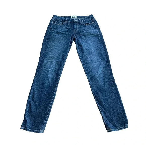 Paige Women's Blue Five Pocket Straight Leg Denim Ankle Jean Size 27 - Picture 1 of 5